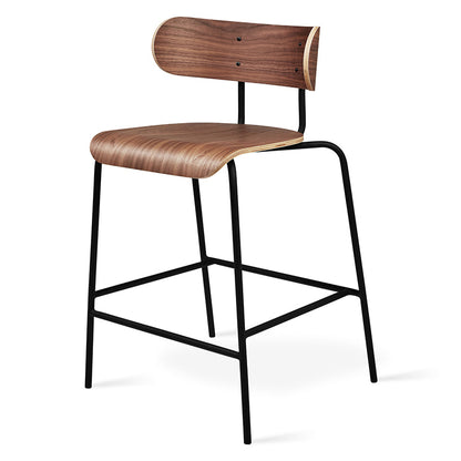 FLOOR MODEL | Gus* Modern BANTAM Natural Walnut counter stool