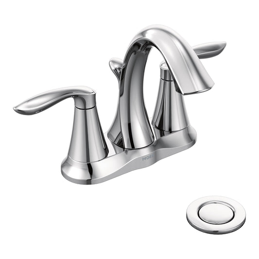 Moen EVA Chrome two handle vanity faucet