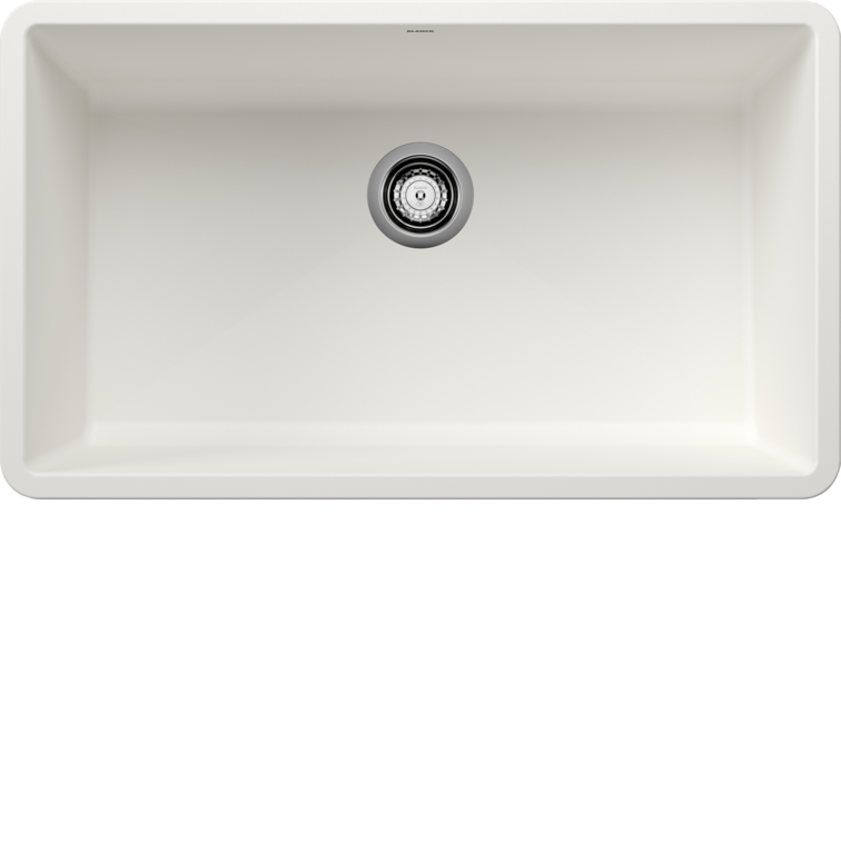 Blanco PRECIS U White Silgranit super single kitchen sink