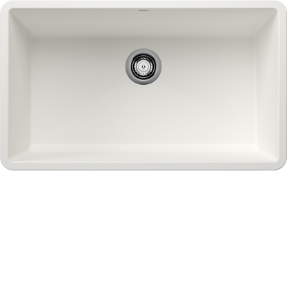 Blanco PRECIS U White Silgranit super single kitchen sink