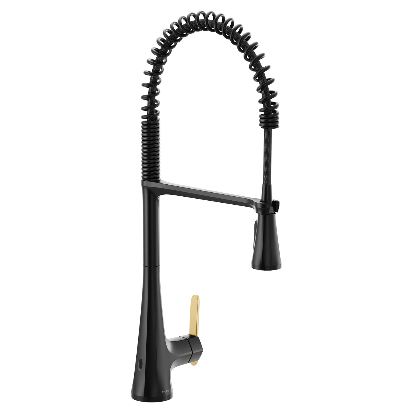 Moen S5235EWBL | black Sinema touchless kitchen spring faucet