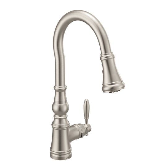 Moen WEYMOUTH® Stainless pulldown kitchen faucet