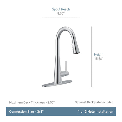 Moen SLEEK® Oil Rubbed Bronze pull-down kitchen faucet