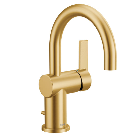 Moen CIA™ Brushed Gold single handle vanity faucet