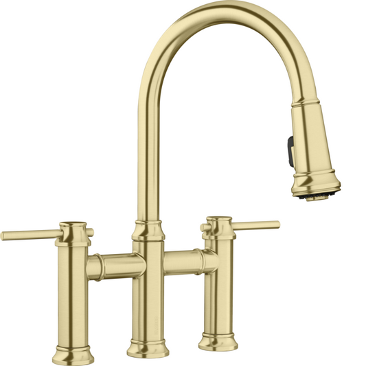 Blanco EMPRESSA Gold bridge kitchen faucet