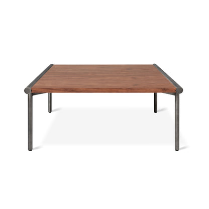 Gus* Modern MANIFOLD Natural Walnut square coffee table