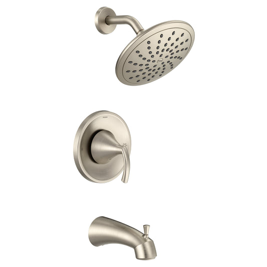 Moen T2843BN | brushed nickel Glyde tub / shower faucet - Posi-Temp / 6345