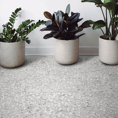 RECYCLE Concrete 8 x 8 terrazzo style porcelain matte wall / floor tile