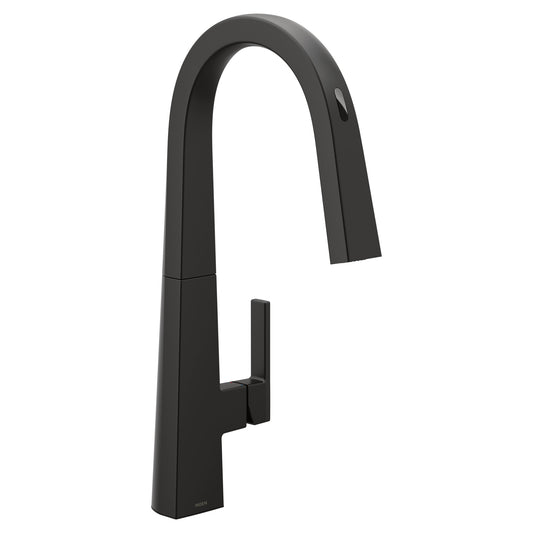 Moen NIO™ Matte Black smart kitchen faucet