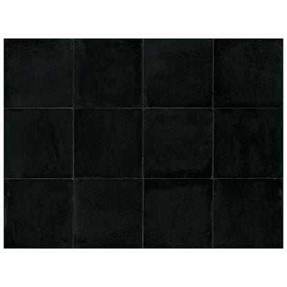 MEMORIA Nero 6 x 6 matte porcelain floor / wall tile