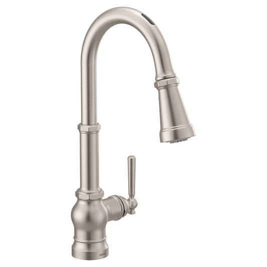 Moen PATERSON™ Stainless smart kitchen faucet with motion control