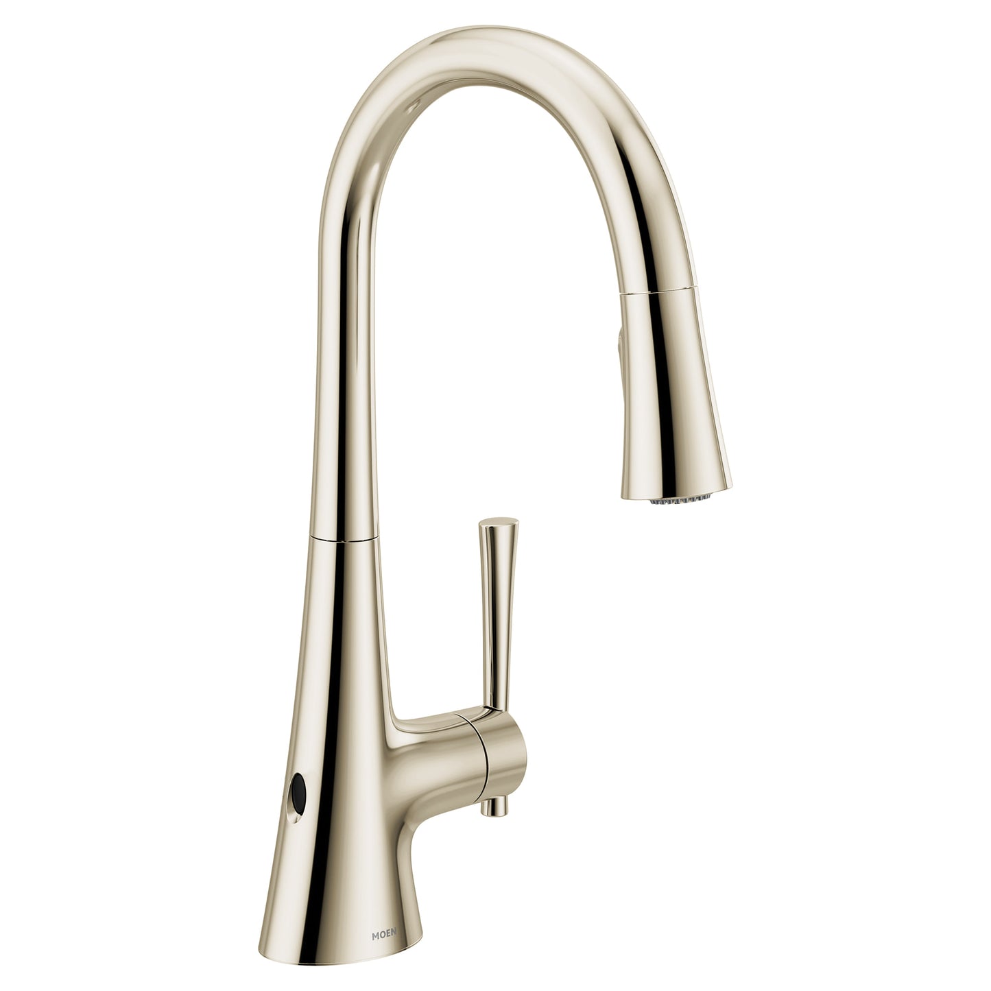 Moen 9126EWNL | nickel KURV hands-free kitchen faucet