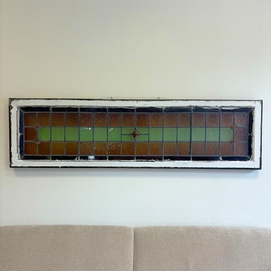 salvage stained glass window