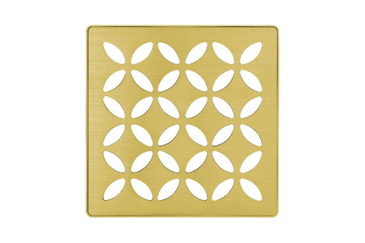 Schluter® FLORAL KERDI-DRAIN Classic Gold drain grate