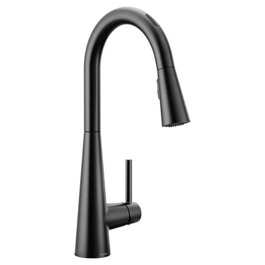 Moen 7864EVBL | black SLEEK smart kitchen faucet