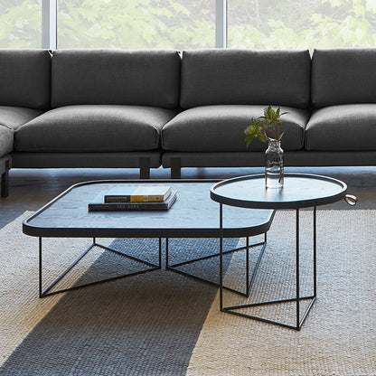 Gus* Modern PORTER Black Ash square coffee table