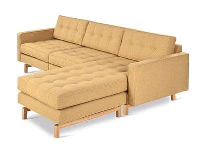 Gus* Modern JANE 2 Stockholm Camel bi-sectional sofa with Natural Ash base