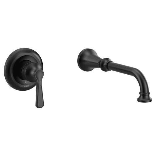 Moen WTS44501BL | black Colinet wall mount tub filler