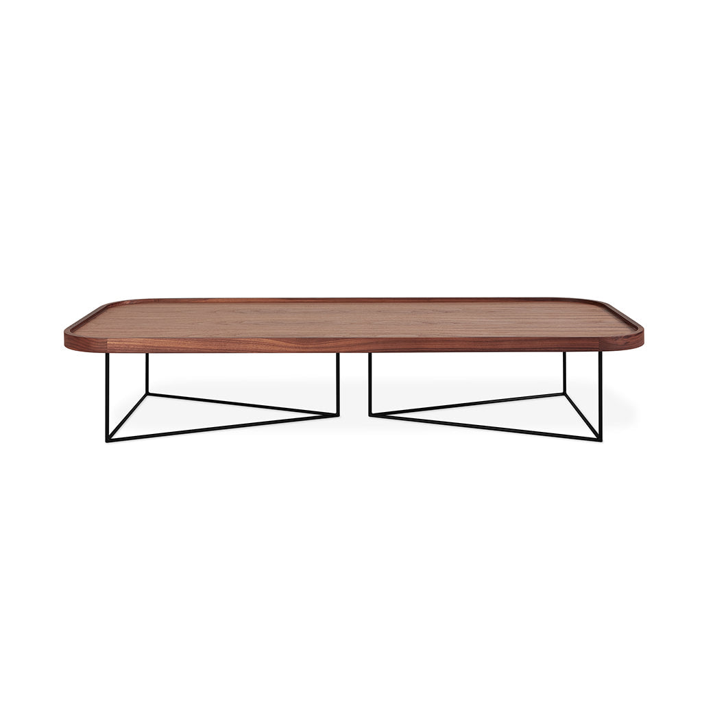 FLOOR MODEL | Gus* Modern PORTER Natural Walnut rectangle coffee table rectangle