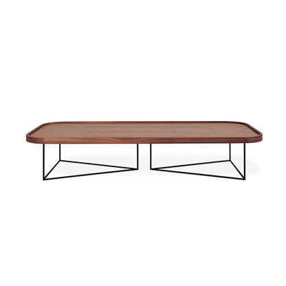 FLOOR MODEL | Gus* Modern PORTER Natural Walnut rectangle coffee table rectangle