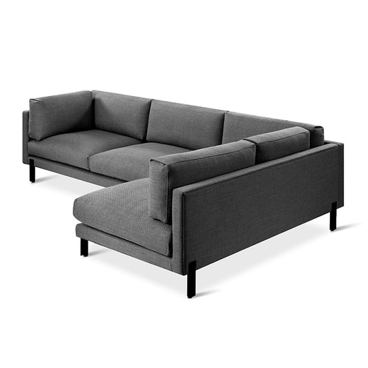 Gus* Modern SILVERLAKE Sectional | Right - Andorra Pewter