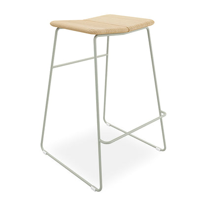 Gus* Modern AERO Natural Ash bar stool with Sage base