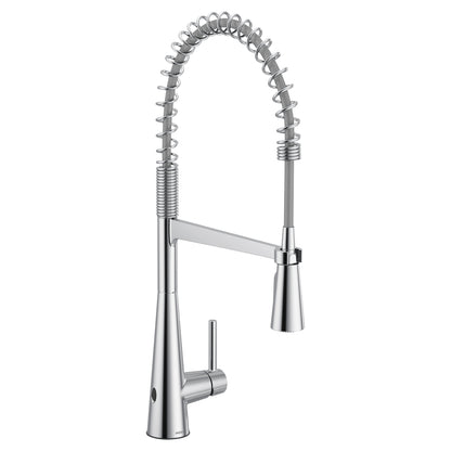 Moen SLEEK® Chrome hands-free pre-rinse spring kitchen faucet