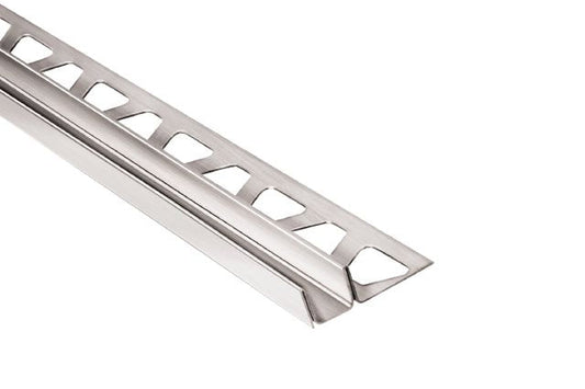 Schluter SG100AE15 | satin anodized DECO-SG 3/8" x 9/16" shadow gap aluminum tile trim