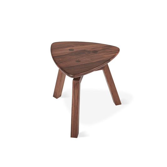 Gus* Modern SOLANA Natural Walnut triangular end table