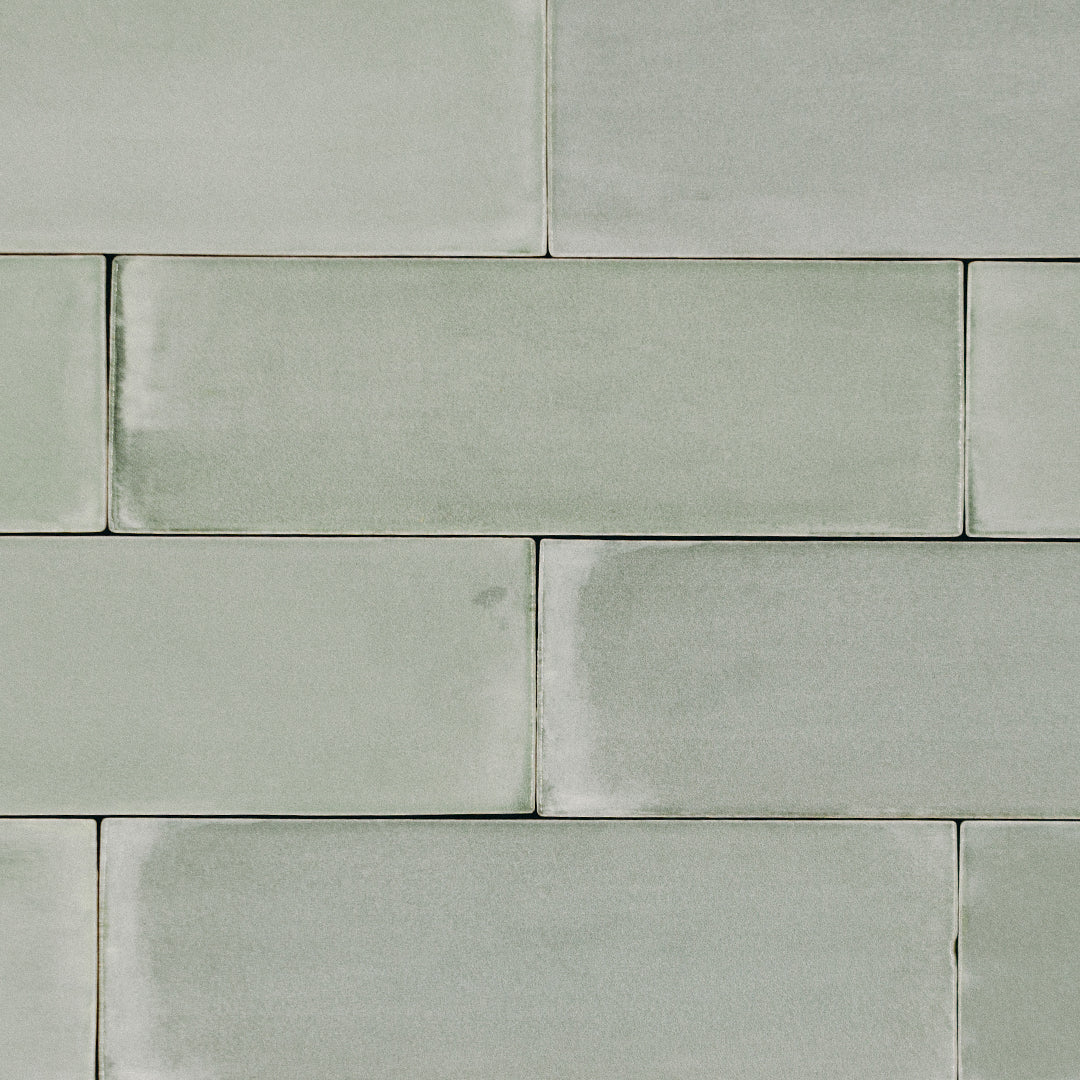 TBRICK/TINT Aquamarine 2 x 6.5 zellige style glossy ceramic wall tile