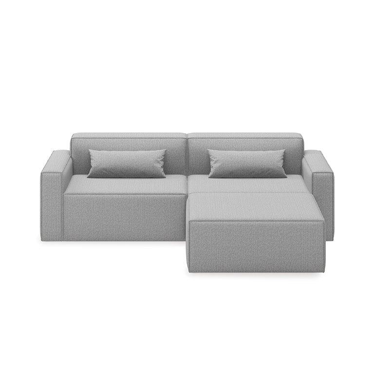 Gus* Modern MIX MODULAR Parliament Stone 3pc sectional