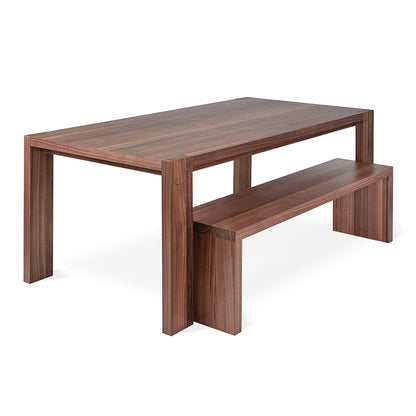 Gus* Modern PLANK Natural Walnut bench