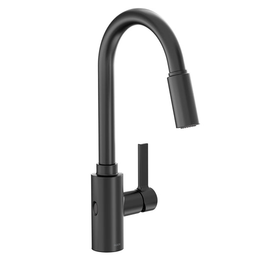 Moen 7882EWBL | black Genta LX hands-free kitchen faucet