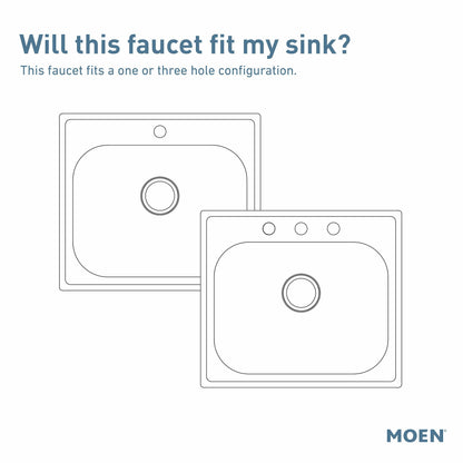 Moen BRANTFORD® Stainless hands-free kitchen faucet