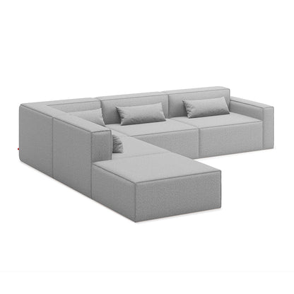 Gus* Modern MIX MODULAR Parliament Stone 5pc sectional (left)