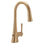 Moen KURV™ Bronzed Gold MOTIONSENSE™ WAVE touchless kitchen faucet