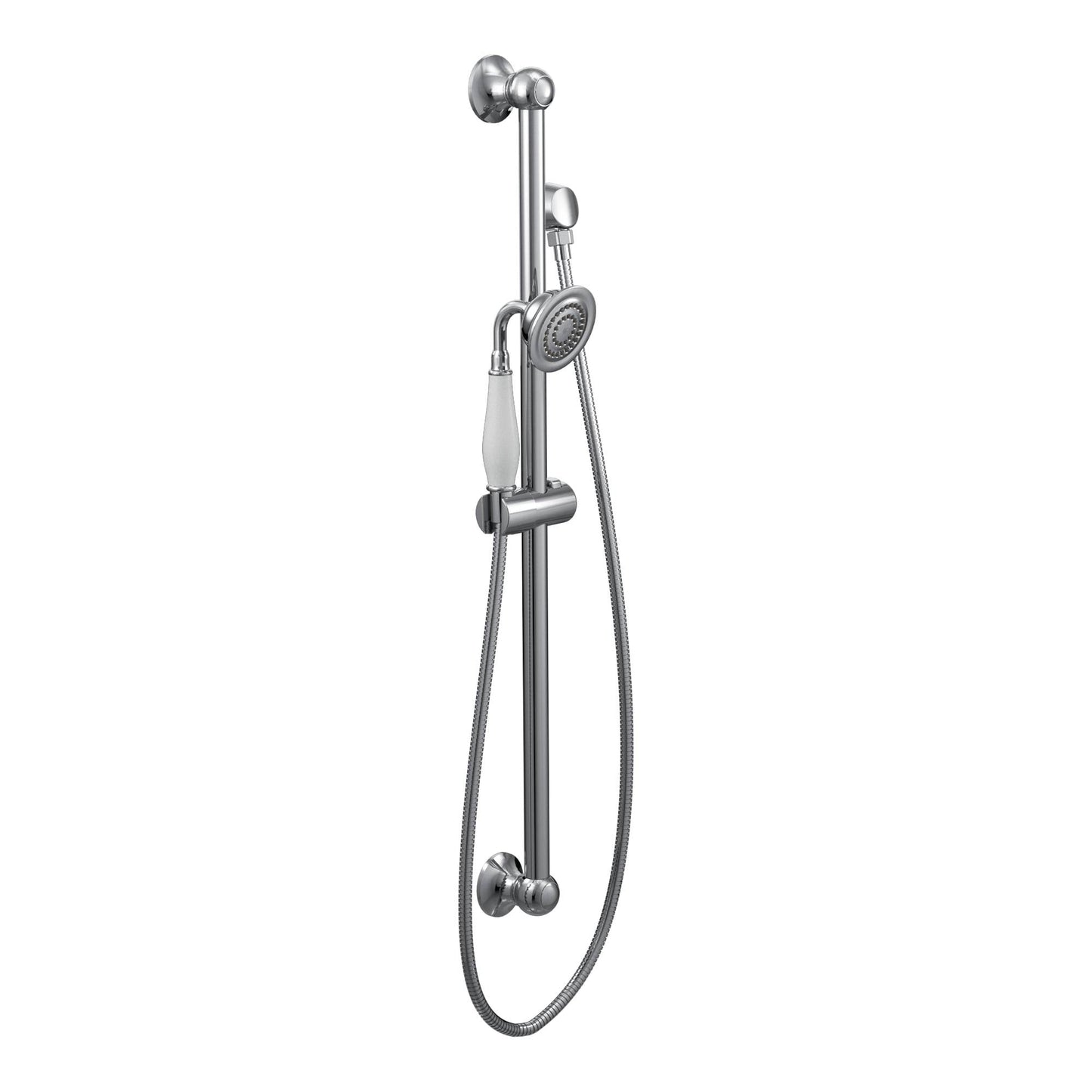 Moen WEYMOUTH® Chrome handheld shower with slidebar