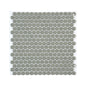 PENNY ROUND 3/4-inch Taupe glossy mosaic floor / wall tile