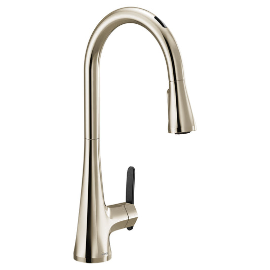 Moen SINEMA™ Polished Nickel smart kitchen faucet