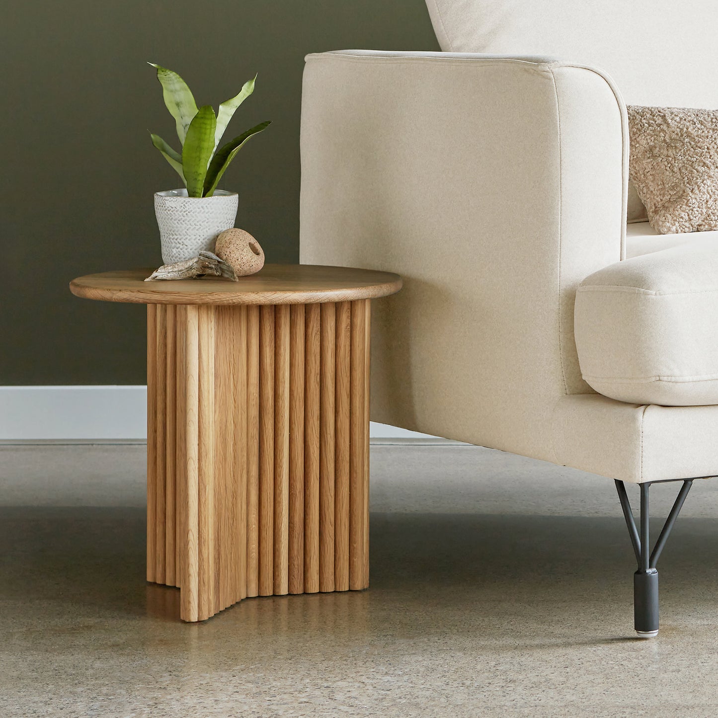 Gus* Modern ODEON White Oak end table