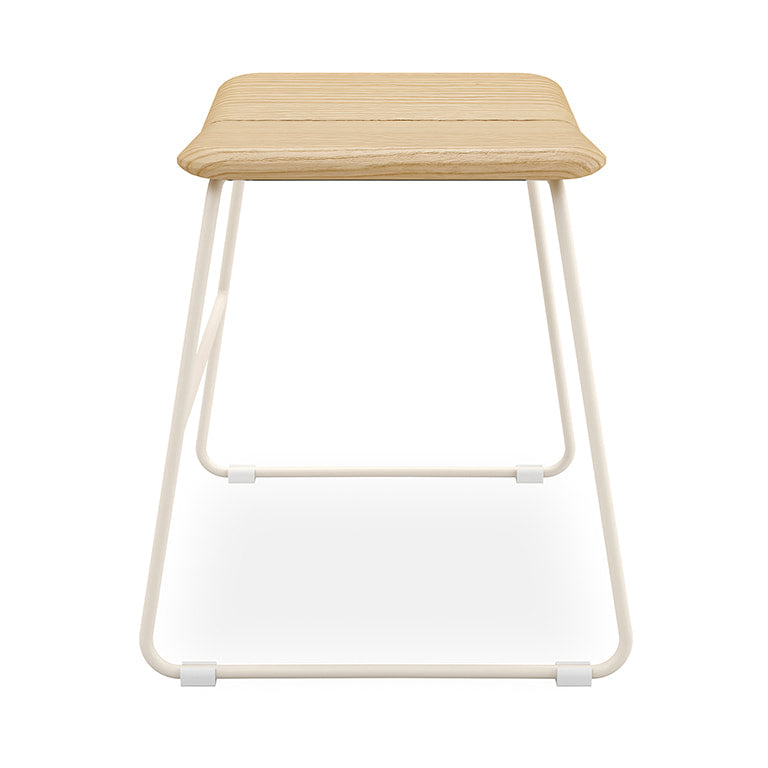 Gus* Modern AERO Natural Ash dining stool with Swan base (set of two)