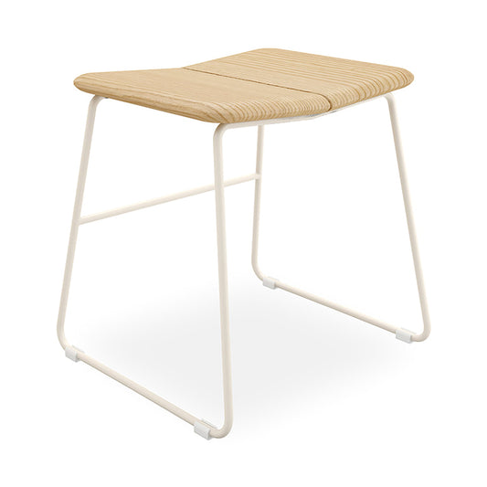 Gus* Modern AERO Natural Ash dining stool with Swan base