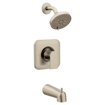 Moen T2473BN | GENTA LX brushed nickel Posi-Temp tub & shower faucet / 6512