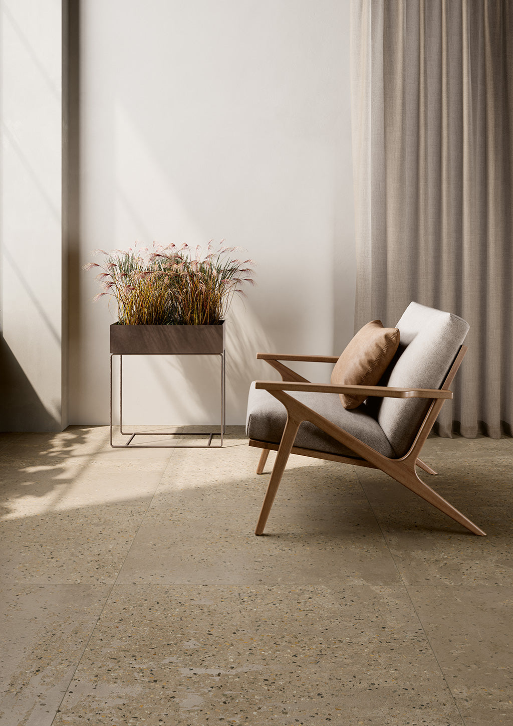 ALCHIMIA Tortora 24 x 24 terrazzo style matte wall / floor tile