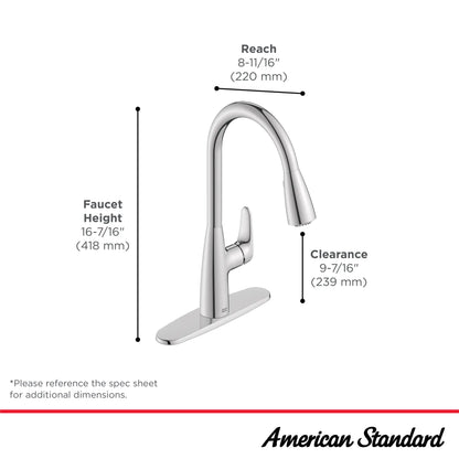 America Standard COLONY® PRO Chrome pulldown kitchen faucet