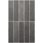 ARGILE Dark 2.5 x 10 clay style matte wall / floor tile