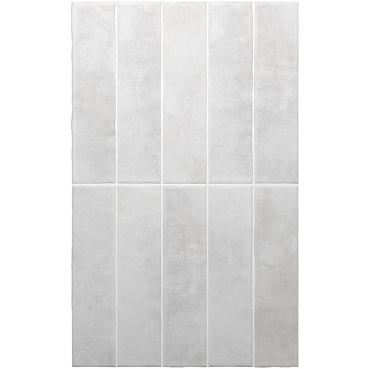 ARGILE Ice 2.5 x 10 clay style matte wall / floor tile