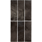 ARTISAN Graphite 2.5 x 8 glossy zellige style wall tile