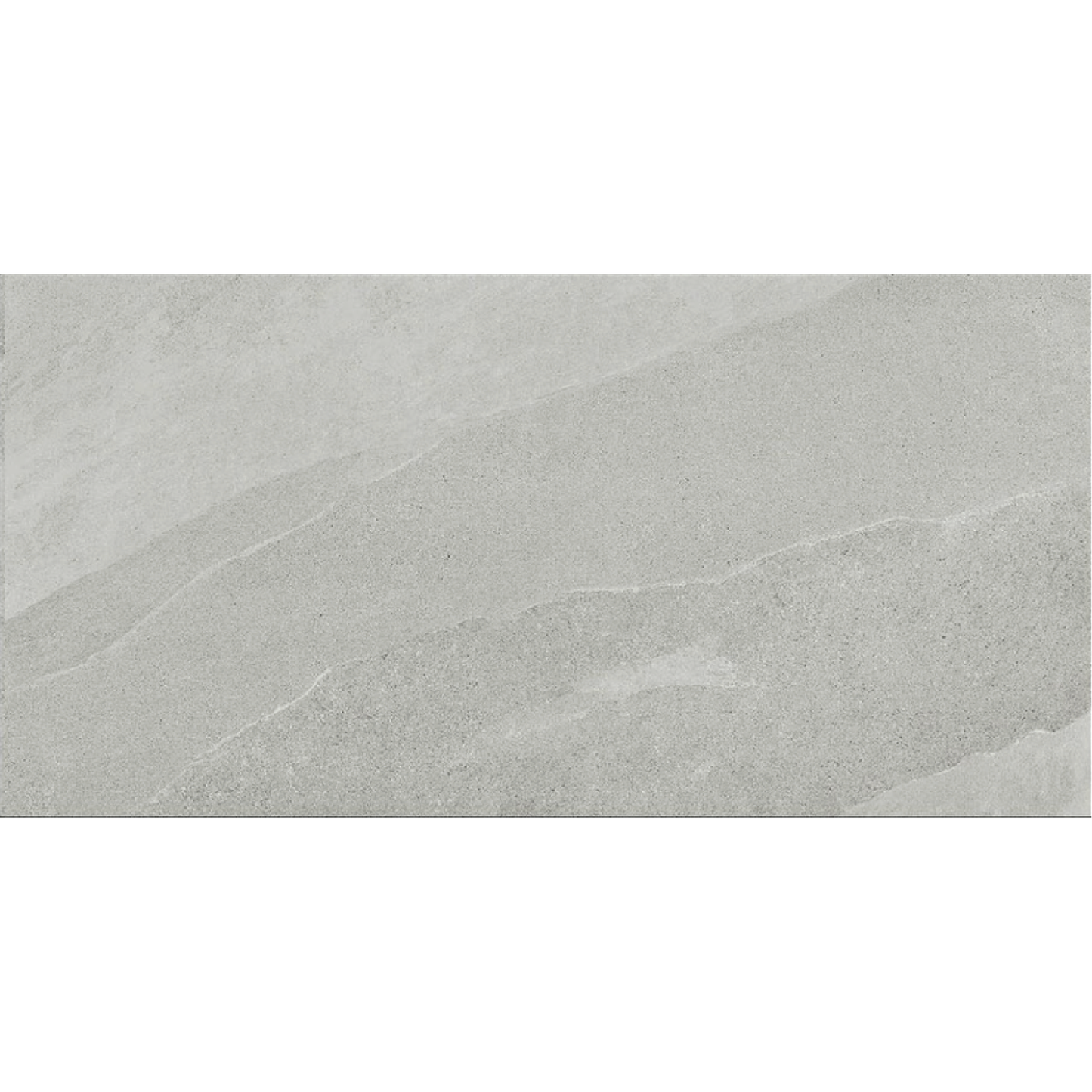 ASHIMA Grey 24 x 48 stone effect matte wall / floor tile