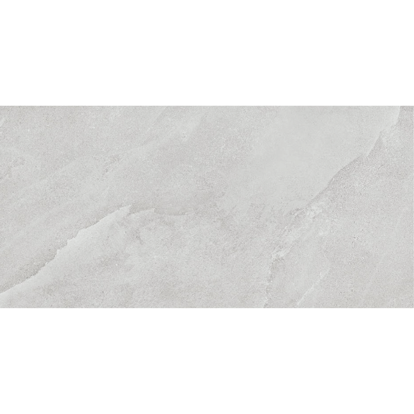 ASHIMA White 12 x 24 stone effect matte wall / floor tile
